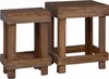 vidaXL Pflanzenständer 2 pcs Braun 70 x 11 x 27 cm Mahagoni Produktbild-Vorschau 1