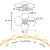 Diagrams and specifications for a modern ceiling lamp. Podgląd zdjęcia produktu