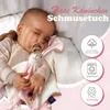 Schmusetuch Hase 24cm Baby Schnuffeltuch Baumwolle – Produktbild-Vorschau 2