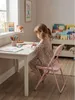 GIFTDECOR: Sedia pieghevole in metallo rosa, sedia Anteprima dell’immagine prodotto 5