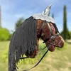 Maska na muchę HKM - Hobby Horsing - szara Podgląd zdjęcia produktu 3