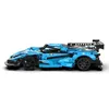 A side view of a blue toy sports car. Produktbild-Vorschau