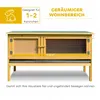PawHut: gabbia per conigli in legno con tetto apribile e 2 Anteprima dell’immagine prodotto 4