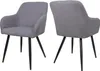 ALBATROS Esszimmerstühle 2er Set SALO, Grau - Modern und Produktbild-Vorschau 5