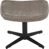 riess-ambiente Hocker VOGUE 45cm taupe schwarz Samt Produktbild-Vorschau 3