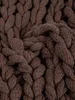 HOMLA RAYNE-Decke, handgeflochten, schokoladenbraun, 130 x Produktbild-Vorschau 3