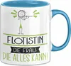 Flötistin Geschenk Tasse Becher Die Frau Die Allen Kann Produktbild-Vorschau 1