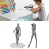 Verplaatsbare grijze poppensfiguur | PVC-articulatiepop met Productafbeelding-voorbeeld 5