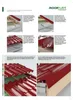 Instructional diagrams showing the installation of roofing tiles. Produktbild-Vorschau