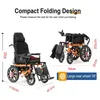 Fauteuil roulant électrique léger et pliable Dossier et Voir les images du produit 6