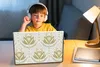 MuchoWow® Laptop Aufkleber Sticker Cover Blumen - Gold - Produktbild-Vorschau 3