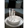 Storefactory Kerzenhalter BOLMEN 4er rund weiß | Ø30x9cm Produktbild-Vorschau 9