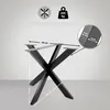 Stolové nohy 318109 Biloxi S - 85x85x71 cm, kov, černá Náhled obrázku produktu 2