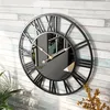 Wanduhr 40 cm große Vintage-Wanduhr aus Metall für Produktbild-Vorschau 3