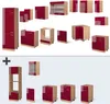 Eckküche Vicco R-Line Rot Hochglanz/Goldkraft Eiche 287 x Produktbild-Vorschau 8