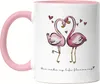 Flamingo Fan Tasse Rosa Valentinstag Freundin Freund Süß Produktbild-Vorschau 1