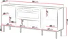 MIRJAN24 Kommode Tacos 180 mit Kamin, Sideboard, Schrank, Produktbild-Vorschau 5
