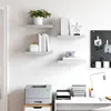 vidaXL Mensole sospese 4 pz. Grigio cemento 40x23x3,8 cm Anteprima dell’immagine prodotto 3