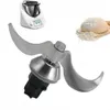 A collage of a food processor, its blade, and dough. Produktbild-Vorschau