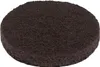 A brown circular cleaning pad on a white background. Produktbild-Vorschau