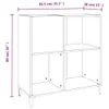 vidaXL Plattenschrank Räuchereiche 84,5x38x89 cm Produktbild-Vorschau 10