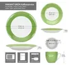 18tlg Kaffeeservice Variant Grün Porzellan 6 Personen Produktbild-Vorschau 6