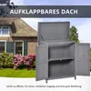 Outsunny skriňa na náradie, drevená skriňa s 2 Náhľad obrázku produktu 5