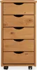 Rollcontainer LAGOS mit 5 Schubladen, Eiche Finish - Produktbild-Vorschau 3