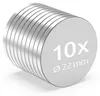 ECENCE Neodym Magnete 10 Stk. - Runde Supermagnete - Extrem Produktbild-Vorschau 1