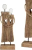 Deko Objekt Paar Holz Skulptur 29 cm Figuren auf Standfuß Produktbild-Vorschau 4