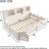 Merax Kinderbett Holzbett 140x200cm mit Rausfallschutz und Produktbild-Vorschau 10