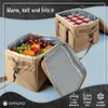 Dimono XXL Kühltasche 25L faltbar in Braun - Thermo Produktbild-Vorschau 3