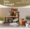 LS-LebenStil Küchenregal Eckregal Holz Metall 52cm Produktbild-Vorschau 3