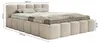 Selsey Cloudy Low - Polsterbett 140x200 mit Bettkasten und Produktbild-Vorschau 5
