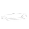 Aqualine SAMBA Doppel Handtuchhalter 600mm, Chrom Produktbild-Vorschau 2
