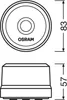 Technical drawing of a product with dimensions. Produktbild-Vorschau
