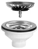 Scarico per lavello in acciaio inox 6/4" Anteprima dell’immagine prodotto 2