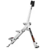 A silver and black 3-step ladder is shown against a white background. Anteprima dell’immagine prodotto