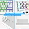 Lexonelec K61 60% White Gaming Keyboard Mini PC RGB Produktbild-Vorschau 9