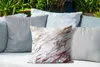 MuchoWow® Outdoor Kissen - Marmor - Weiß - Gold - Rot - Produktbild-Vorschau 4