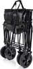 A folded black wagon with wheels and a fabric bag. Produktbild-Vorschau
