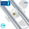 tecuro Rohrclip doppelt - Ø 10 mm - Kunststoff weiß mit Produktbild-Vorschau 3