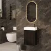 Waschbecken mit Unterschrank 40 cm Schwarz – JINDOLI Produktbild-Vorschau 2