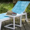 Beistelltisch BARBADOS aus weißem Aluminium Produktbild-Vorschau 3