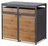 ML-Design Mülltonnenbox 2er für 2 Tonnen 240L 132x80x120 cm Produktbild-Vorschau 1
