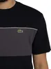 Lacoste Farbblock-Baumwoll-T-Shirt, Schwarz L Produktbild-Vorschau 4