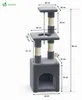 Arbre à chat VOUNOT® petit modèle, arbre à chat pour chats, Voir les images du produit 3