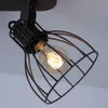 Plafonnier, brun, spots réglables, design cage, L 33,5 cm Voir les images du produit 13