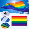 2 Stück LGBTQ Flagge - 90 x 150 cm Regenbogen Flagge mit Produktbild-Vorschau 3
