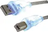 MediaRange USB Kabel A -> B St/St 1.80m blau LEDs Anteprima dell’immagine prodotto 1